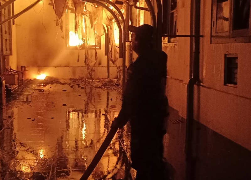 Gedung Museum Nasional Terbakar