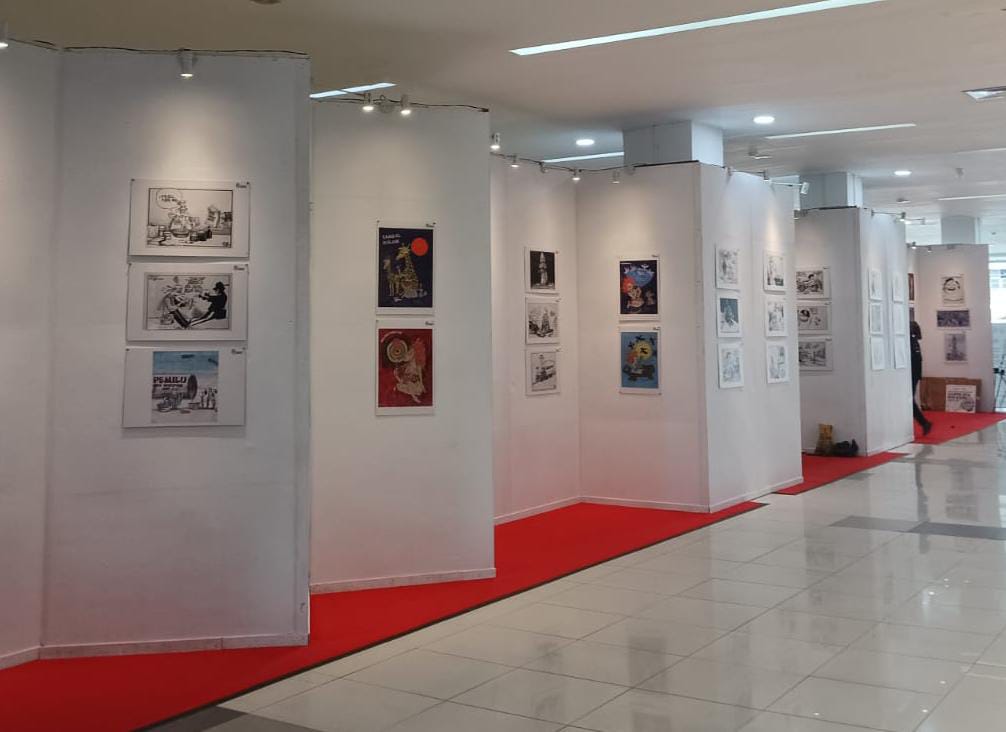 Adem Ayem Sikapi Politik 2024, Nikmati Karya Seniman Nasional Lewat Pameran Karikatur di Jambi