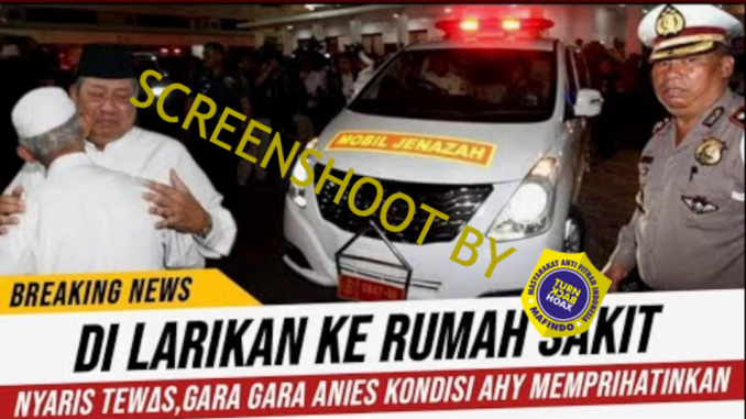 AHY Dilarikan ke RS Gegara Anies Baswedan? Cek Faktanya