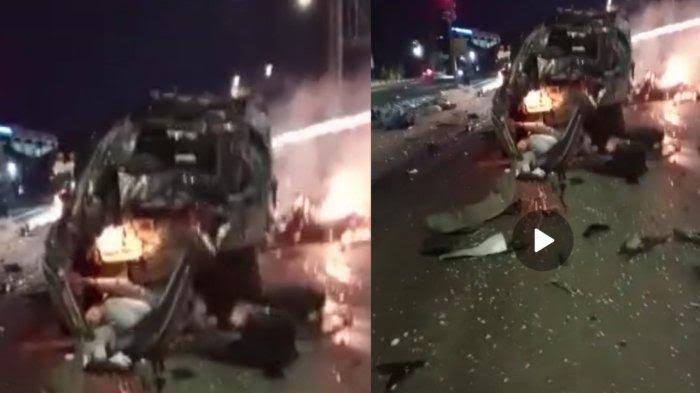 Kecelakaan Beruntun Akibat Truk Rem Blong di Exit Tol Bawen, Masih Ada Motor Tergencet di Bawah Truk