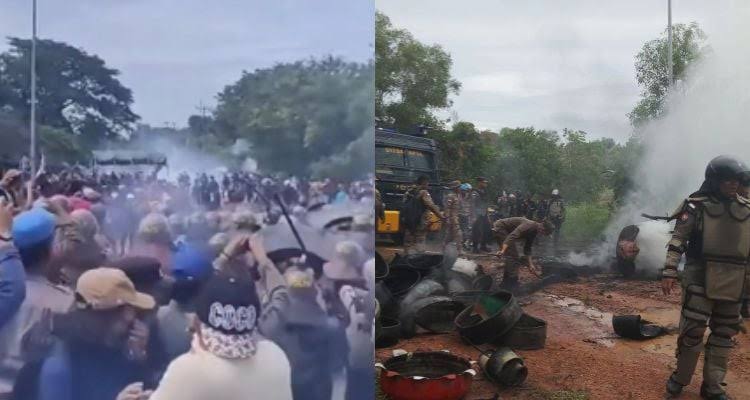 Tidak Benar Polisi Kejar & Tembakkan Gas Air Mata ke Arah Sekolah, Awas Hoax ! Faktanya Warga Rempang Anarkis saat Pengukuran Patok Tata Batas Eco-City