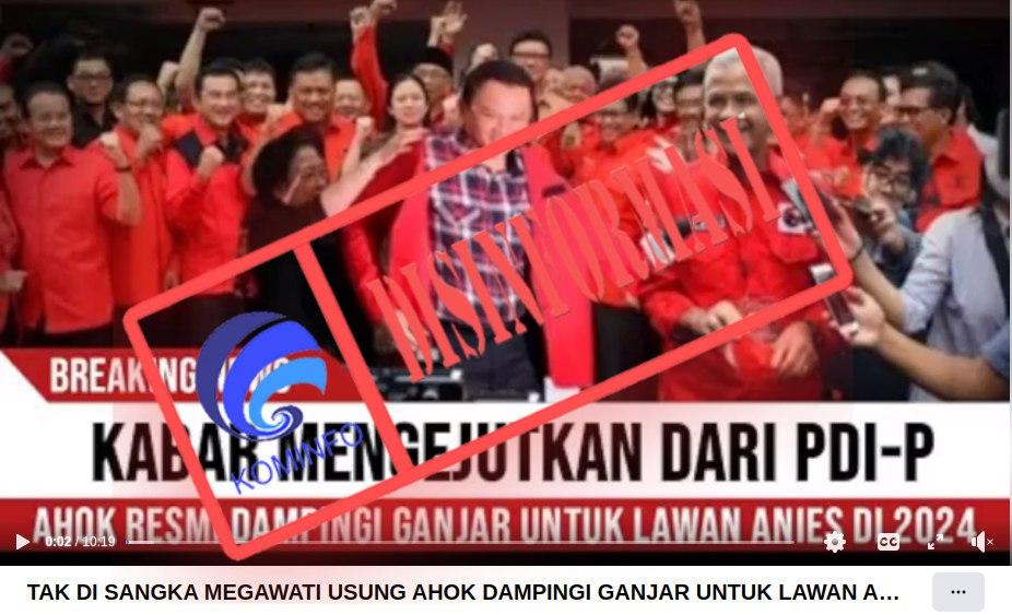 Mega Pilih Ahok Jadi Cawapres Ganjar? Cek Faktanya