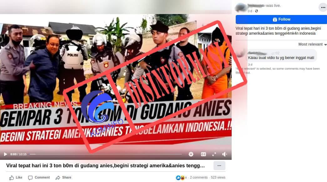 Tiga Ton Bom Ditemukan di Gudang Anies Baswedan?