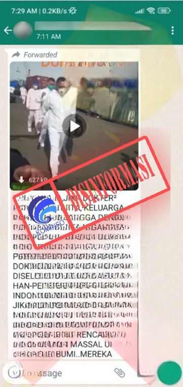 Hoaks Kedatangan Rombongan Dokter dari Cina untuk Pembunuhan Massal