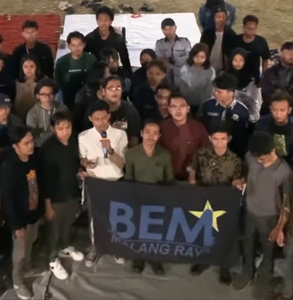 Aksi BEM Malang Raya Kondusif