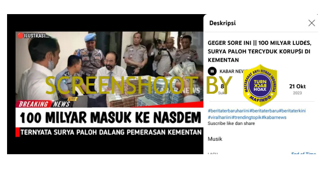 Surya Paloh Terseret Korupsi Kementan? Cek Faktanya