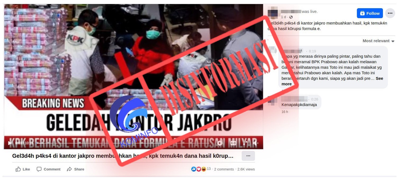 Geledah Kantor Jakpro, KPK Temukan Uang Korupsi Formula E?