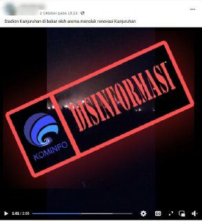 Video Kanjuruhan Dibakar karena Tolak Renovasi Dipastikan Hoaks!