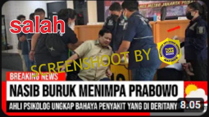 Psikolog Bongkar Penyakit yang Diderita Prabowo? Ternyata Hoaks!