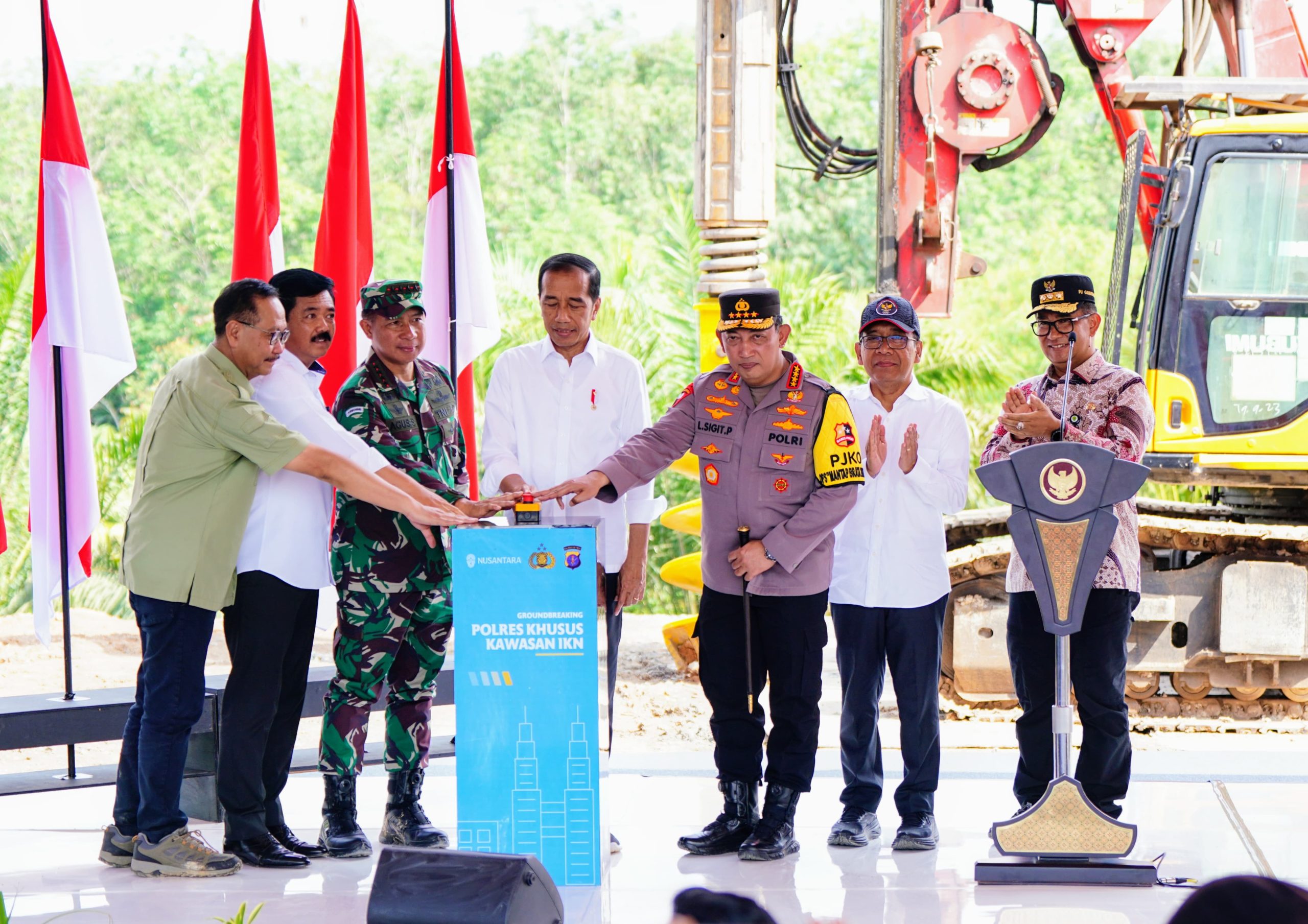 Groundbreaking Polres Khusus Kawasan IKN, Kapolri Pastikan Komitmen Kawal Kebijakan Presiden