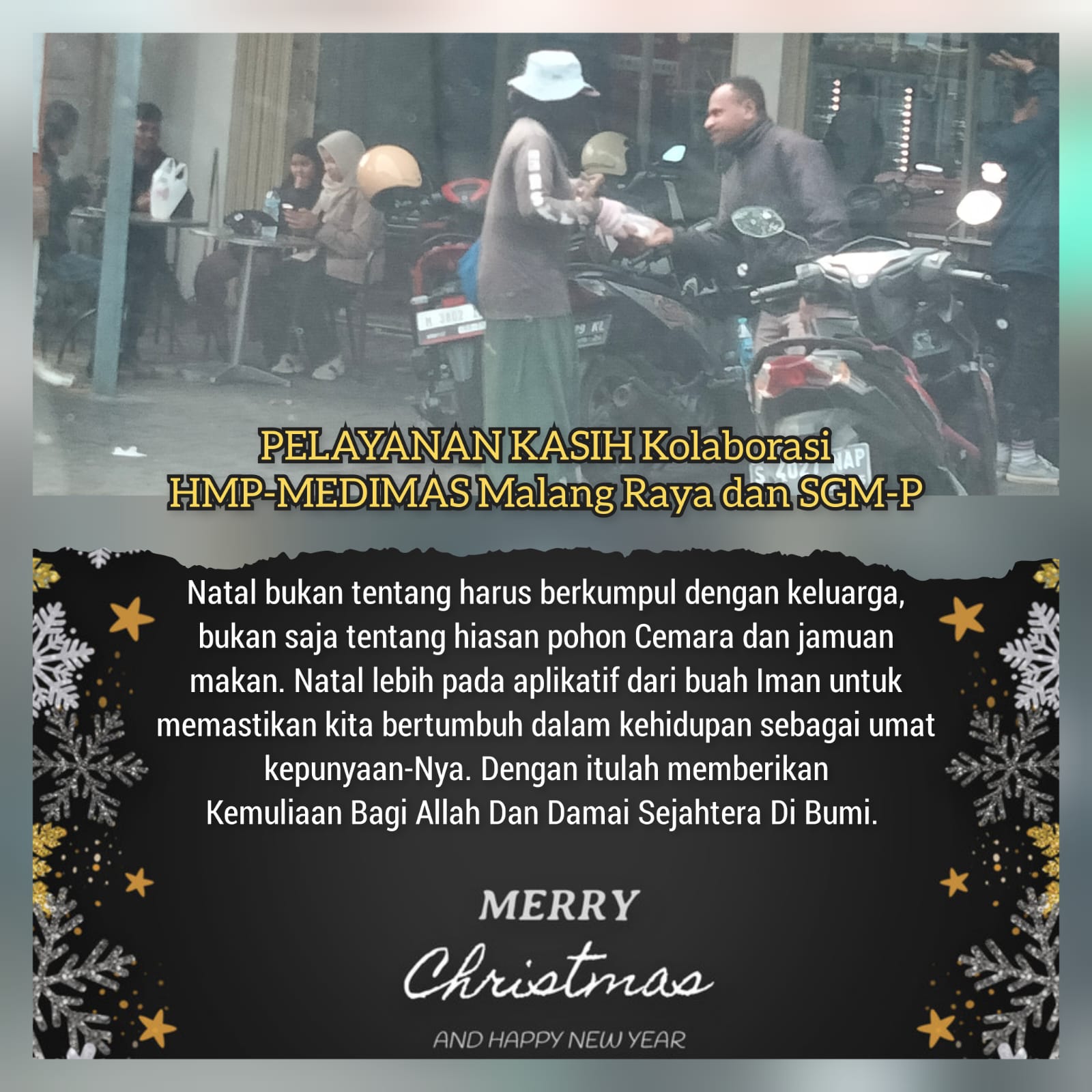 Damai dan Cinta Kasih Natal Harus Bisa Menjadi Berkat bagi Sesama