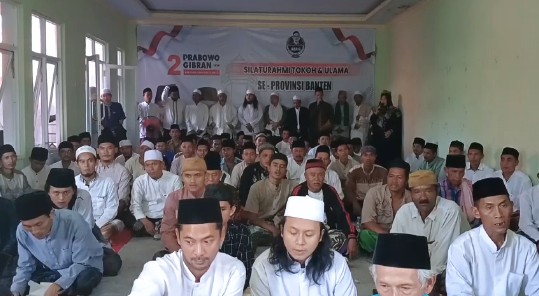 JABRIG Bersama Alim Ulama Banten & Kyai Asep Nafis Imron Bustomi Deklarasi Dukung Prabowo-Gibran