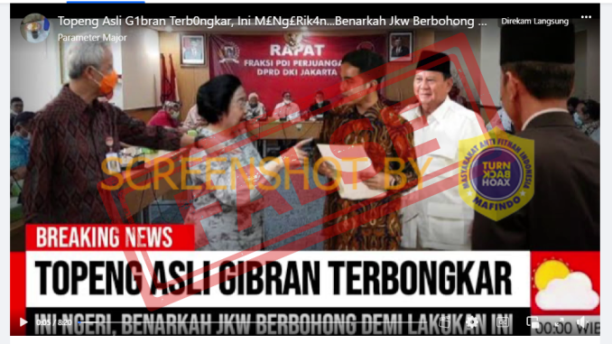 Pertemuan Megawati, Ganjar, Gibran, Prabowo dan Jokowi di Rapat Fraksi PDIP DPRD DKI? Ini Faktanya