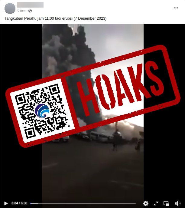 Hoaks Tangkuban Perahu Erupsi 7 Desember 2023
