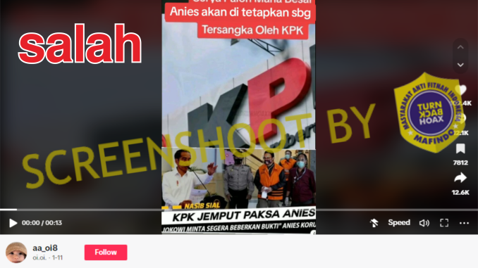 Anies Gagal Nyapres Gegara Ditetapkan KPK Jadi Tersangka Formula E? Ini Faktanya