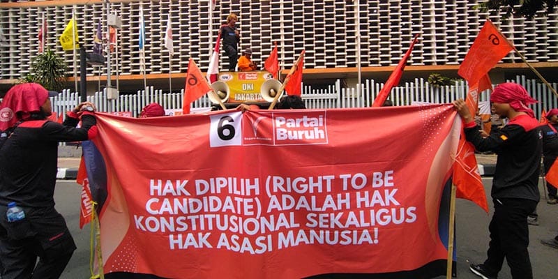 Kecewa & Merasa Terdiskriminasi dalam Pencalegan, Partai Buruh Geruduk Bawaslu