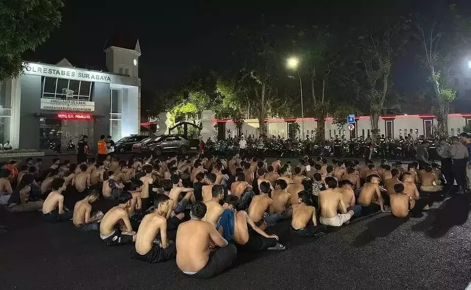 Konvoi Pakai Knalpot Brong, 139 Pesilat PSHW Diamankan Polisi