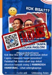 Tidak Benar KPU Ubah Format Debat Capres-Cawapres Menjadi Tanpa Penonton