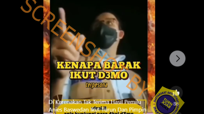 Tak Terima Kekalahan, Anies Turun ke Jalan Pimpin Demo? Ini Faktanya