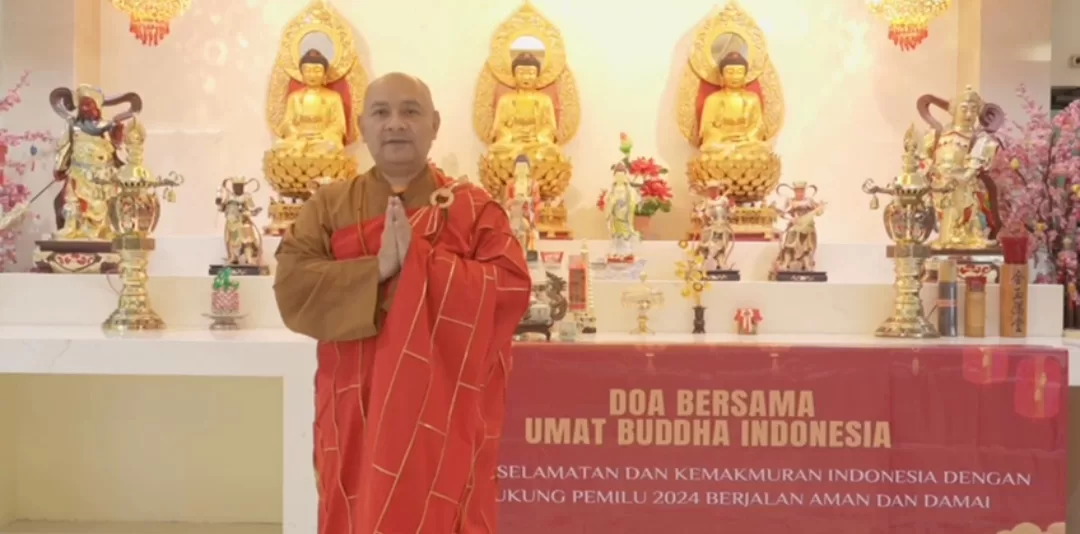 Bhiksu Samantha Kusala Doakan Pilpres 2024 Berjalan Aman & Damai