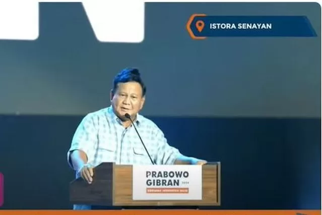 Prabowo: Meski Unggul “Quick Count”, Kita Tidak Boleh Sombong dan Jumawa