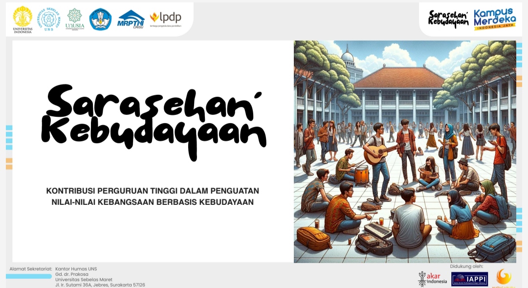 Sarasehan Kebudayaan 2024 : Kontribusi Perguruan Tinggi dalam Penguatan Nilai-Nilai Kebangsaan Berbasis Kebudayaan