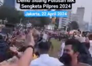 (HOAKS) Video Kerusuhan Demo Putusan MK