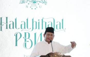 FOTO: Prabowo Hadiri Halal Bihalal PBNU