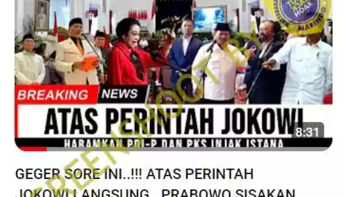PDIP & PKS Haram Masuk Istana Sesuai Mandat Jokowi ke Prabowo? Ini Faktanya