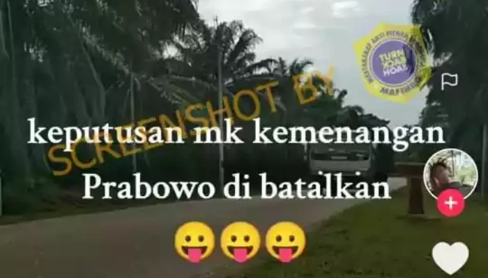 Hoaks MK Batalkan Kemenangan Prabowo