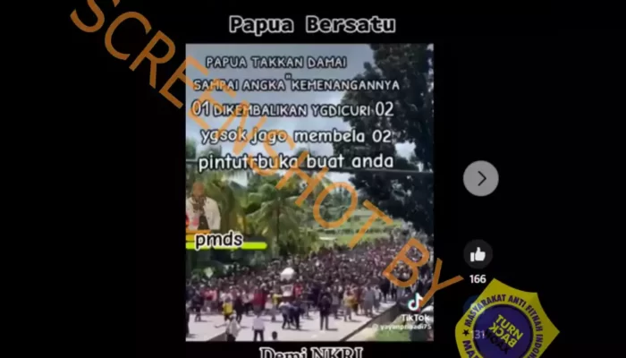 Hoaks Video Rakyat Papua Unjuk Rasa karena Pencurian Suara di Pilpres