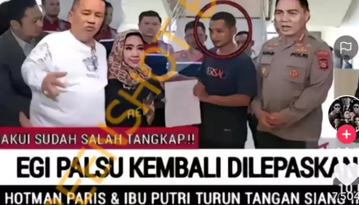 Polisi Salah Tangkap, Egi Palsu Dilepaskan? Ini Faktanya