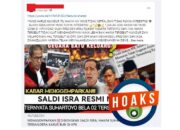 Hoaks Saldi Isra Mundur dari MK