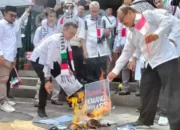 Aksi Bela Palestina, Civitas Akademika UNJ Bakar Bendera Israel