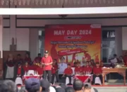Polisi Amankan Kegiatan Serikat Buruh Boyolali yang Gelar Olahraga Bersama di May Day 2024