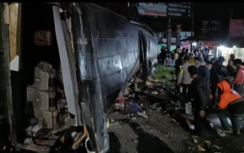 Bus Kecelakaan di Ciater
