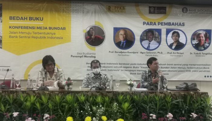PPKB bersama Dep Sejarah FIB UI & BI Institute Gelar Bedah Buku Konferensi Meja Bundar : Jalan Awal Terbentuknya Bank Sentral RI