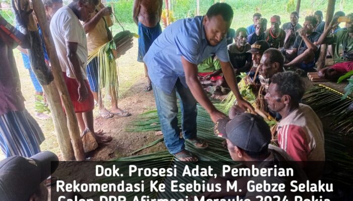 Koordinator Umum SGM-P Merauke Esebius M. Gebze Mendapat Mandat Rakyat Maju ke DPRD Jalur Afirmasi