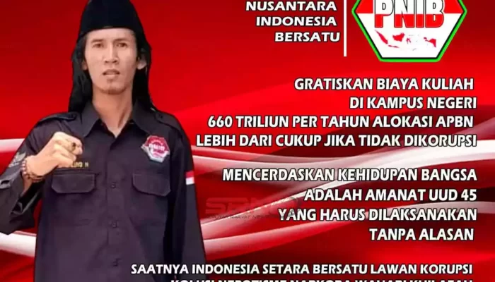 Dorong Biaya Pendidikan Kampus Negeri Digratiskan, PNIB : Demi Mencerdaskan Bangsa sesuai Amanat UUD 1945