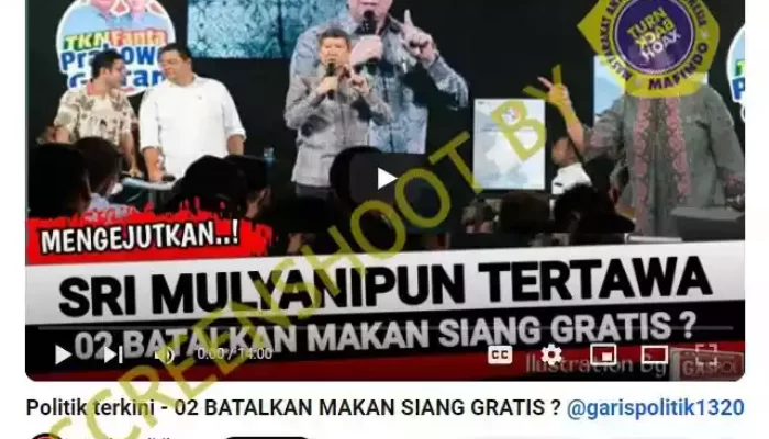 Hoaks Program Makan Siang Gratis Dibatalkan