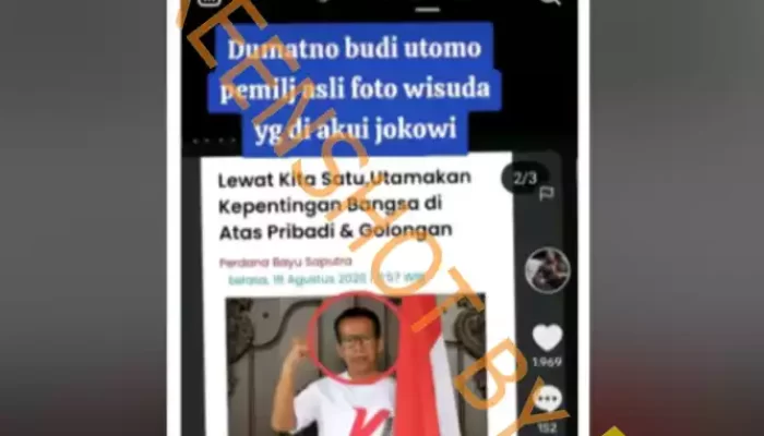 Hoaks Dumatno Budi Utomo Pemilik Ijazah Asli Jokowi