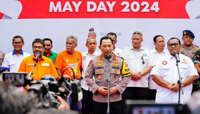 Hari Buruh, Andi Gani Presiden KSPSI Resmi Jadi Staf Ahli Kapolri Bidang Ketenagakerjaan