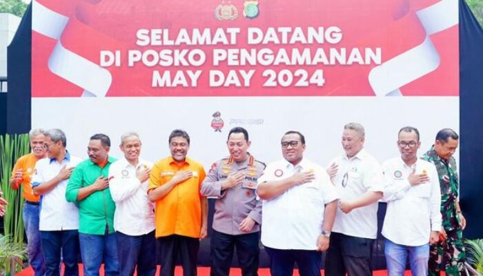 Kapolri Ucap Terima Kasih ke Buruh, Rangkaian Acara May Day 2024 Berjalan Lancar