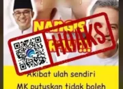 Hoaks MK Putuskan 01 dan 03 Dilarang Maju Capres/Cawapres Selamanya