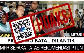 Hoaks Prabowo-Gibran Batal Dilantik MPR Sesuai Rekomendasi PTUN
