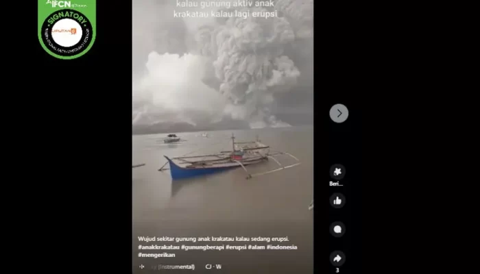 Heboh Video Anak Krakatau Erupsi, Ternyata Hoaks