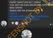 Waspada Penipuan Pendaftaran Bansos, Jangan Asal Klik Tautan