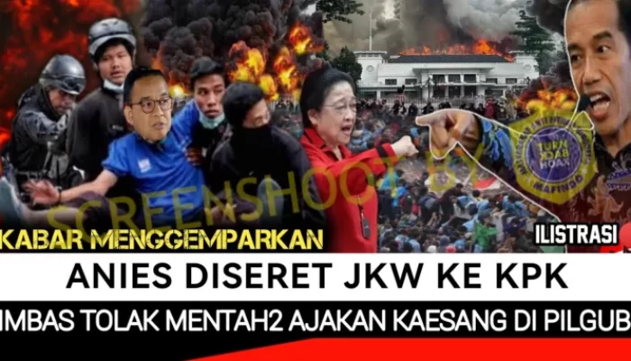 Jokowi Seret Anies ke KPK Gegara Tolak Kaesang Jadi Wakil? Faktanya Begini