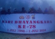 Kampanye Kelestarian Laut Warnai Peringatan HUT Bhayangkara ke 78 Tahun di Papua