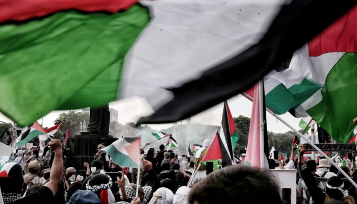 Aksi Bela Palestina Penuhi Kawasan Monas